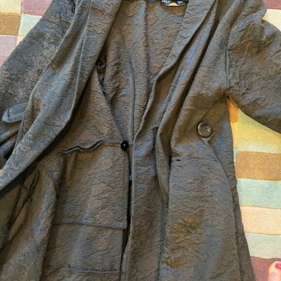 Dress to Kill, Brown Brocade Wrap Dress, Size 1 - Picture 10 of 12